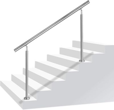 Main courante en acier inoxydable pour escalier interieur et exterieur avec barres de remplissage