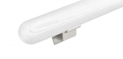 Main Courante en bois - Diamètre 38mm - bois de hêtre - 390 cm - 1 couche d'apprêt blanc