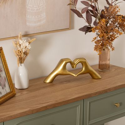 Mains cœur déco Amy l.31cm résine - Atmosphera Créateur d'intérieur