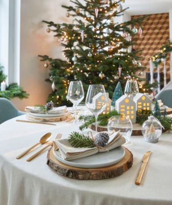 Maison céramique LED blanc chaud H.13 cm