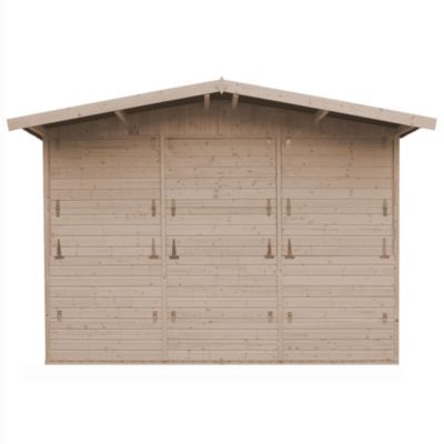 Maison de jardin en bois, Étal de marché en bois H232x336x263 cm/6m2 - M150A TIMBELA