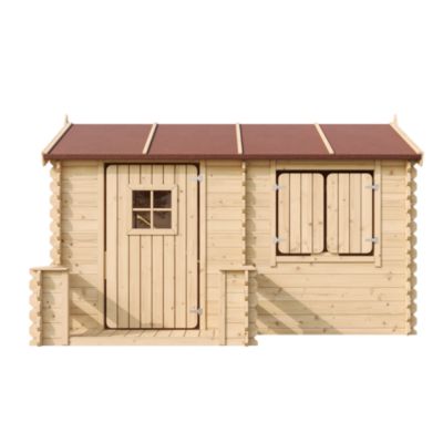 Maison en bois pour enfants - 146x241xH151cm/2.63m2 - M503 - Timbela