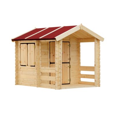 Maison en bois pour enfants - 182x146xH145cm/1.1m2 - Timbela M501