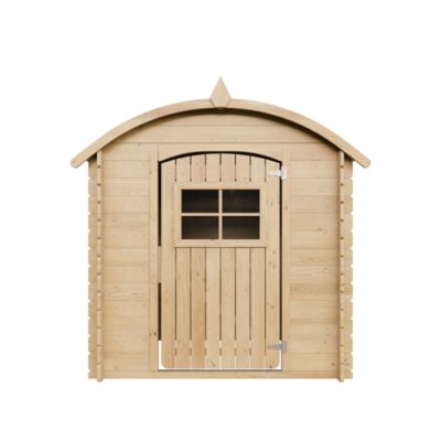 Maison en bois pour enfants SANS PLANCHER - 112x146xH145cm/1.1m2 M505-1 - Timbela