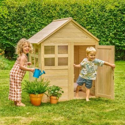 Maisonnette avec plancher BOUTON D'OR COTTAGE en bois  marron