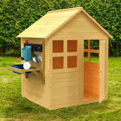 Maisonnette avec plancher et cuisine BOUTON D'OR COTTAGE en bois  marron