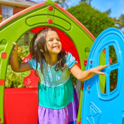 Maisonnette cabane DREAM HOUSE en plastique  rouge