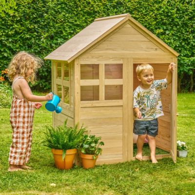 Maisonnette cabane enfant BOUTON D'OR COTTAGE en bois  marron
