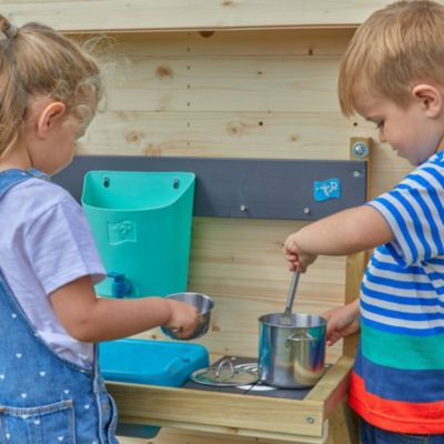 Maisonnette cabane enfant + cuisine extérieure REFUGE en bois  marron