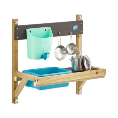 Maisonnette cabane enfant + cuisine extérieure REFUGE en bois  marron