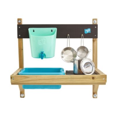 Maisonnette cabane enfant + cuisine extérieure REFUGE en bois  marron