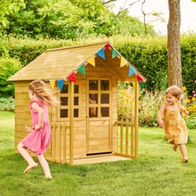 Maisonnette cabane enfant LAVANDE en bois  marron