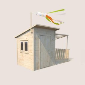 Maisonnette en bois avec pergola pour enfants - Santa Barbara