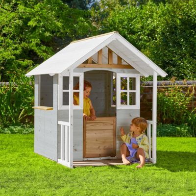 Maisonnette modulable PERCE-NEIGE en bois  gris