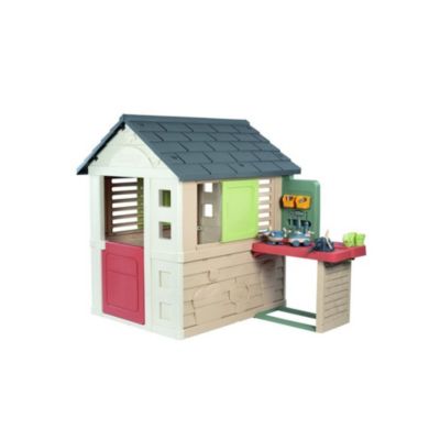 Maisonnette SMOBY Life Nature avec atelier integre et 39 accessoires 151 cm