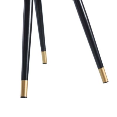 MAJIK - Lot de 2 Chaises Ajourées Velours Bleu Nuit