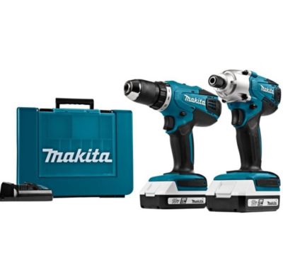 MAKITA Kit perceuse DF4880 + clé à chocs TD127D 18V avec 2x1.5Ah