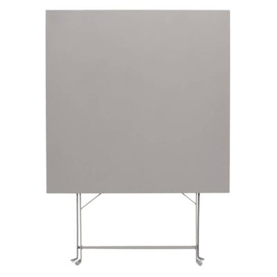 MALAM - Table de Repas Carrée Pliante Taupe