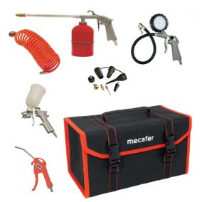 Malette en tissu avec accessoire pour compresseur Mécafer