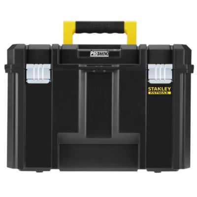 Malle de rangement 22 L Stanley prostack avec plateau porte-outils