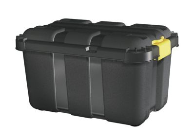 Malle de rangement 49L Skyda Form noir et jaune avec couvercles