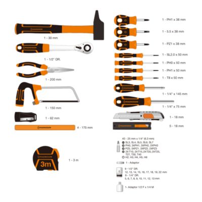 Consommables et outils-BOITE A OUTILS SUR ROUE DE SECOURS