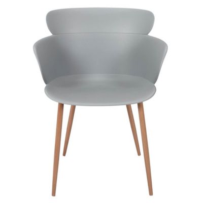 MALYA - Lot de 2 Fauteuils Scandinaves Gris