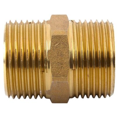Mamelon laiton égal mâle mâle à visser diam 3/8" - lot de 5