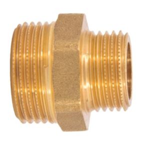 Mamelon laiton réduit mâle mâle à visser       diam 3/4" x 1" - à l'unité