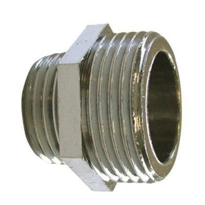 Mamelon réduit double mâle 20/27x 15/21 chromé - GARIS - D05003C