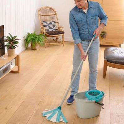 Manche à balais en métal GoodHome gris clair L.117cm