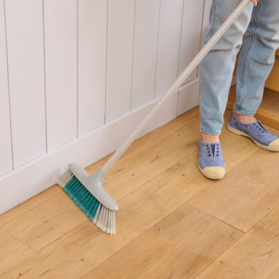 Manche à balais en métal GoodHome gris clair L.117cm