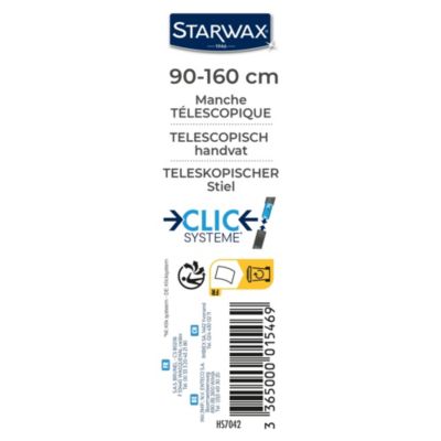 Manche télescopique clic-système 90-160cm Starwax