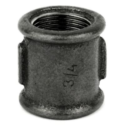 Manchon F/F fonte noire 12x17mm (3/8'')