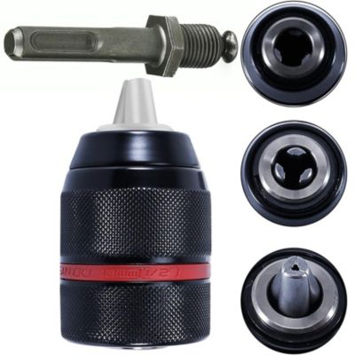 Mandrin Auto-serrant SDS+ 1/2 2-13 mm - Acier Trempé, Rotation Droite/Gauche, Pour Perceuses Sans Percussion