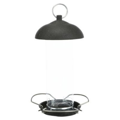 Mangeoire à graines en métal et plastique  20 cm, pour oiseaux