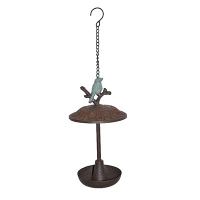 Mangeoire oiseau à suspendre 15x15x46cm