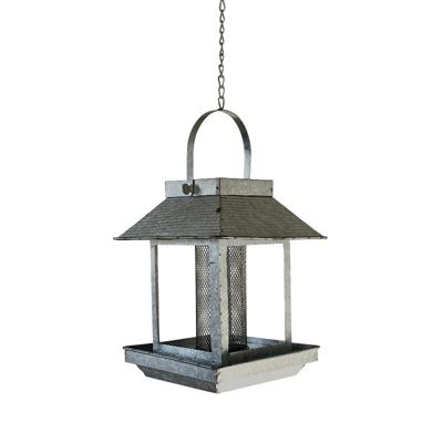 Mangeoire oiseaux Maison 20x20x55cm