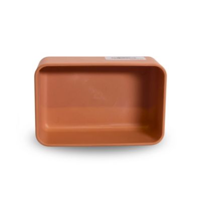 Mangeoire plastique rectangulaire simple beige CHICK'A
