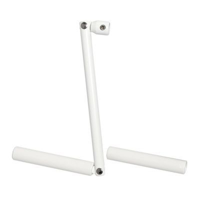 Manivelle en acier blanc ronde