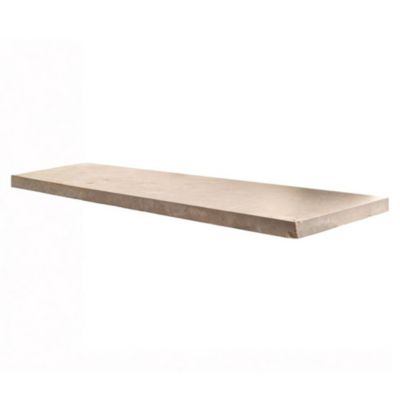 Marche d'escalier en travertin beige Impéria - Bord Droit - 100 x 33 x 3 cm - pièce - C-NEGOCE