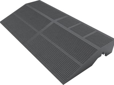Marche de terrasse composite anthracite Blooma Angara 40 x 20 cm