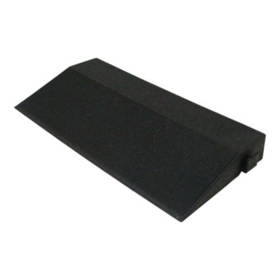Marche de terrasse composite aspect pierre anthracite Angara Klikstrom 40 x 20 cm
