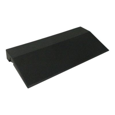 Marche de terrasse composite aspect pierre anthracite Angara Klikstrom 40 x 20 cm