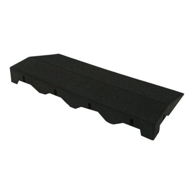 Marche de terrasse composite aspect pierre anthracite Angara Klikstrom 40 x 20 cm