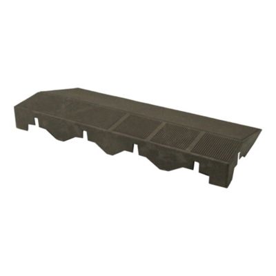 Marche de terrasse composite marron Angara Klikstrom 40 x 20 cm