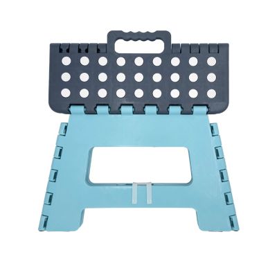 Marchepied 1 marche H.22 cm bleu gris