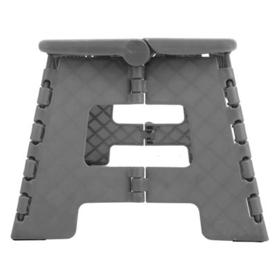 Marchepied 1 marche pliant en plastique gris