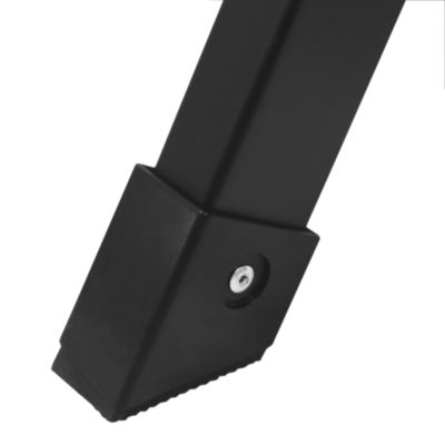 Repose-pieds pour vélo, fourche pliable en acier, finition chromée, noir