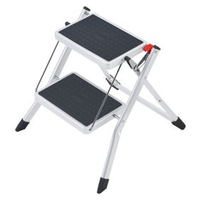 Marchepied pliable 2 marches blanc Hailo
